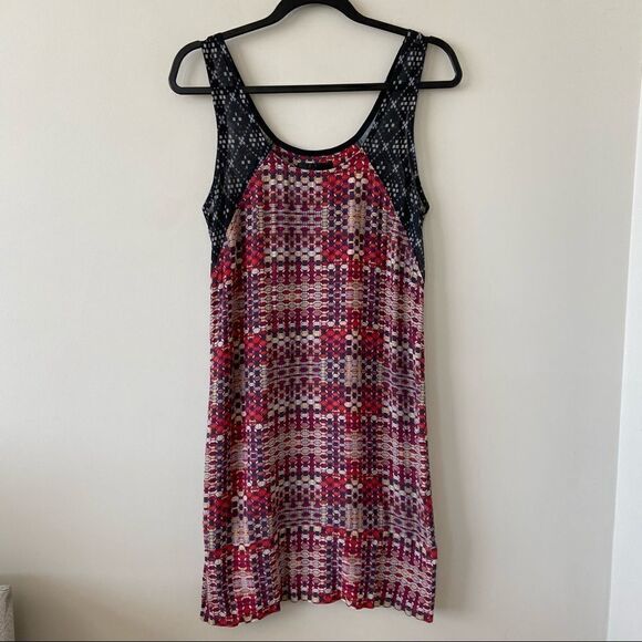 Nomad -made In New Zealand Mixed Print Mini Dress - Picture 1 of 8